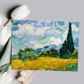 Vincent van Gogh's Weizenfeld mit Zypressen Post Postkarte
