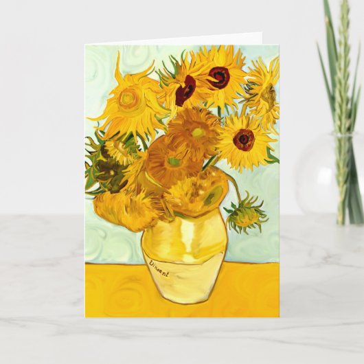 Vincent Van Gogh's Yellow Sunflower Painting 1888 Karte (Vorderseite)