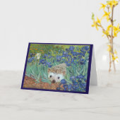 Vincent van Hog’s "Irises and Also a Hedgehog". Karte (Gelbe Blume)