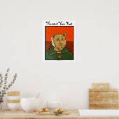 Vincent Van Kat humorvolles Katzenposter Poster (Küche)