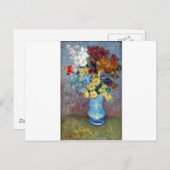Vincent Willem van Gogh - Blume in einer blauen Va Postkarte (Vorne/Hinten)