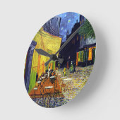 Vincent Willem van Gogh - Cafe Terrace at Night Runde Wanduhr (Winkel)