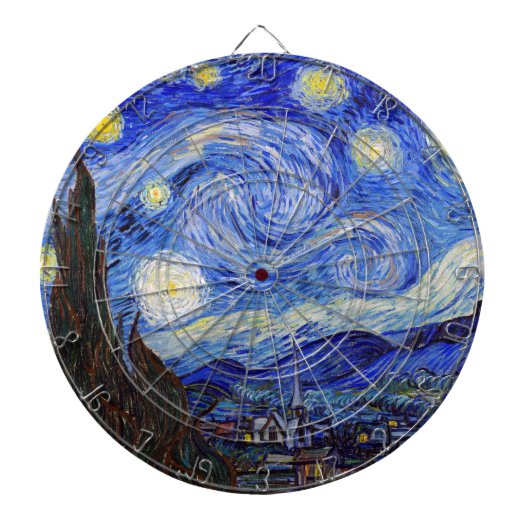 Vincent Willem van Gogh , “ Starry Night ” Dartscheibe (vorne)