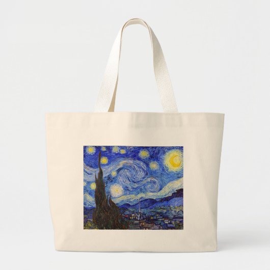 Vincent Willem van Gogh , “ Starry Night ” Jumbo Stoffbeutel (Vorne)