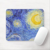 Vincent Willem van Gogh , "Starry Night" Mousepad (Mit Mouse)
