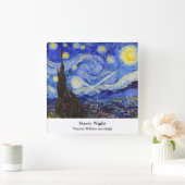 Vincent Willem van Gogh , "Starry Night" Quadratische Wanduhr (Zuhause)