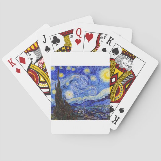Vincent Willem van Gogh , “ Starry Night ” Spielkarten (Rückseite)