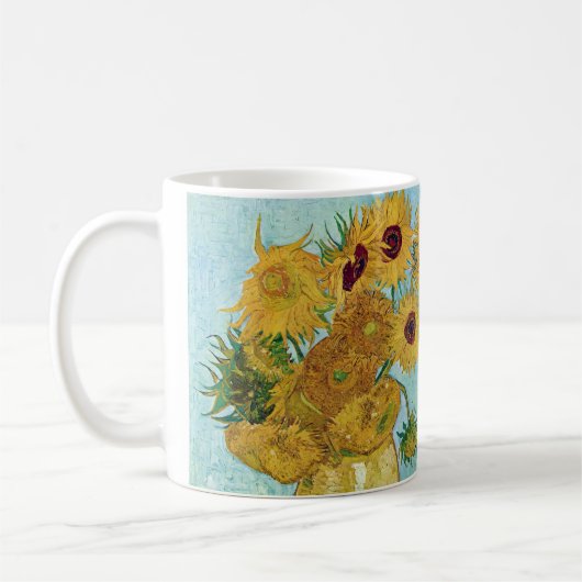 Vincent Willem van Gogh , "Sunflowers" コ ヒ グプ Kaffeetasse (Links)