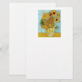 Vincent Willem van Gogh , “ Sunflowers ” Briefpapier (Vorne/Hinten)