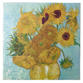Vincent Willem van Gogh , “ Sunflowers ” Fliese (Vorderseite)