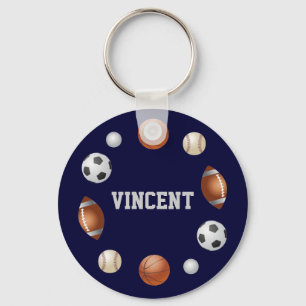 Vincent World of Sports Name Schlüsselanhänger -