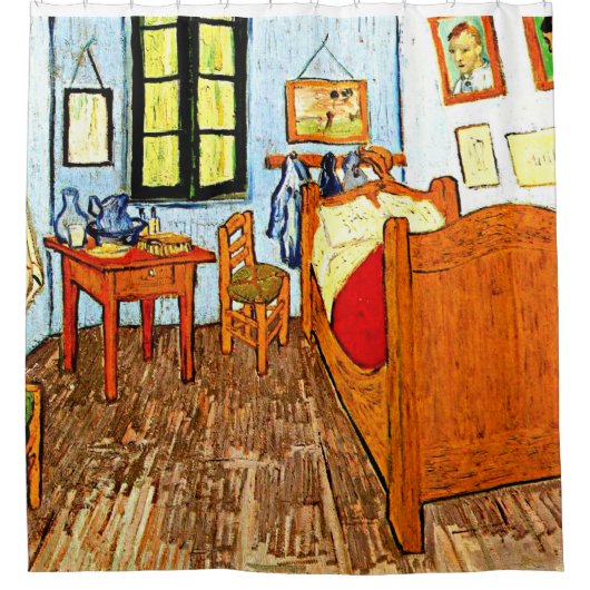 Vincent's Bedroom by van Gogh Duschvorhang (Vorderseite)
