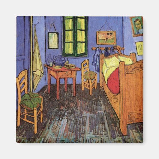Vincent's Bedroom in Arles by Vincent van Gogh Magnet (Vorne)