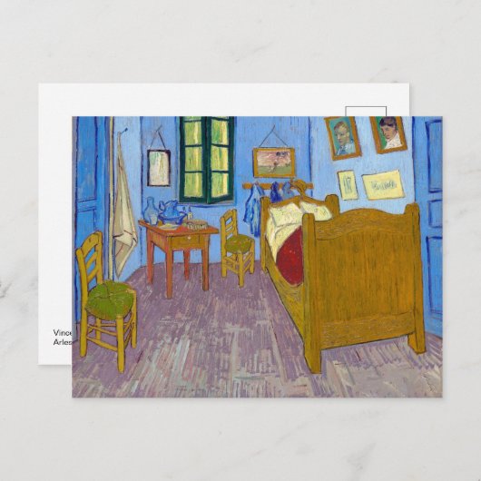 Vincent's Bedroom in Arles | Van Gogh | Postkarte (Vorne/Hinten)
