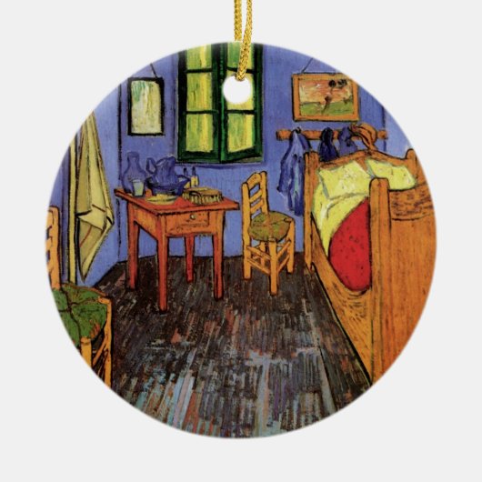 Vincent's Bedroom in Arles von Vincent van Gogh Keramik Ornament (Vorne)