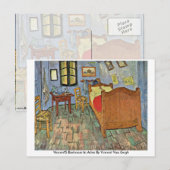 Vincent's Bedroom in Arles von Vincent Van Gogh Postkarte (Vorne/Hinten)