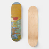 Vincent's Bedroom in Arles von Vincent van Gogh Skateboard (Vorderseite)
