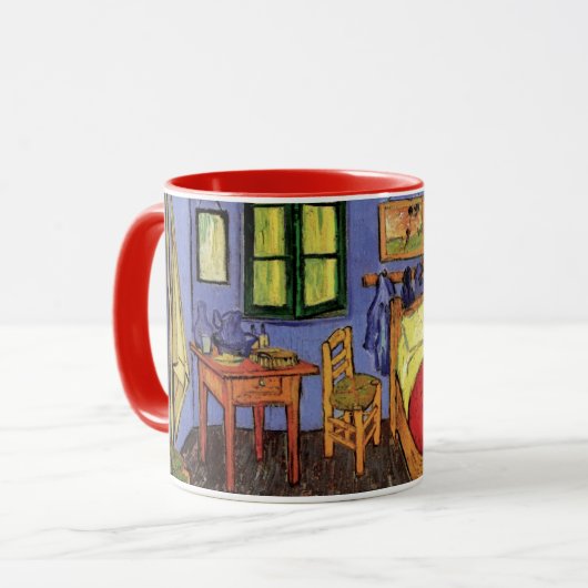 Vincent's Bedroom in Arles von Vincent van Gogh Tasse (Vorderseite Links)