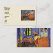 Vincent's Bedroom in Arles von Vincent van Gogh Visitenkarte (Vorne/Hinten)