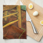 Vincent's Chair mit Seiner Pipe von Vincent van Go Geschirrtuch (Viertel Falte)