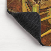 Vincent's Chair mit Seiner Pipe von Vincent van Go Mousepad (Ecke)