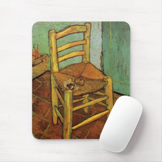 Vincent's Chair mit Seiner Pipe von Vincent van Go Mousepad (Mit Mouse)