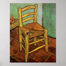 Vincent's Chair mit Seiner Pipe von Vincent van Go Poster