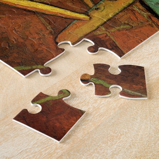 Vincent's Chair mit Seiner Pipe von Vincent van Go Puzzle (Seite)