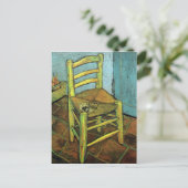 Vincent's Chair & Sein Pipe Van Gogh Fine Art Postkarte (Stehend Vorderseite)