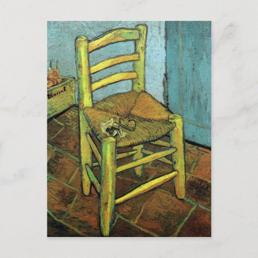 Vincent's Chair & Sein Pipe Van Gogh Fine Art Postkarte (Vorderseite)