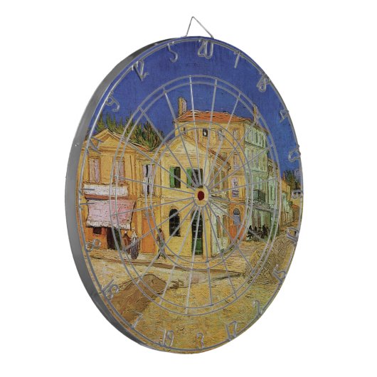 Vincent's House in Arles von Vincent van Gogh Dartscheibe (Vorderseite Links)