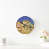 Vincent's House in Arles von Vincent van Gogh Runde Wanduhr (Zuhause)