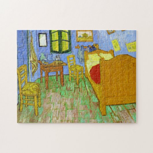 Vincents Schlafzimmer in Arles durch Vincent van Puzzle (Horizontal)