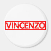 Vincenzo Briefmarke Magnet (Vorne)