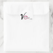 vincenzocouture.com runder aufkleber (Tasche)