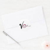 vincenzocouture.com runder aufkleber (Umschlag)
