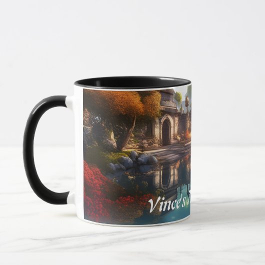 Vince's Morning Tea Personalisiert anpassbar Tasse (Links)