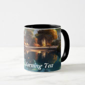 Vince's Morning Tea Personalisiert anpassbar Tasse (VorderseiteRechts)