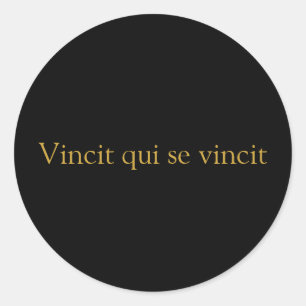 Vincit Aufkleber Vincit qui Se