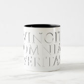 VINCIT OMNIA VERITAS - Leichte Zwei-Tonen-Kaffee-T Zweifarbige Tasse (Mittel)