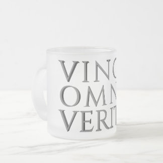 VINCIT OMNIA VERITAS - Leichter Mattierter Glass-K Mattglastasse