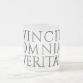 VINCIT OMNIA VERITAS - Leichter Mattierter Glass-K Mattglastasse (Mittel)