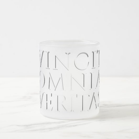 VINCIT OMNIA VERITAS - Leichter Mattierter Glass-K Mattglastasse (Mittel)