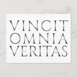 VINCIT OMNIA VERITAS - Licht Feiertagspostkarte