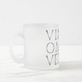 VINCIT OMNIA VERITAS - Licht Mattglastasse (Links)