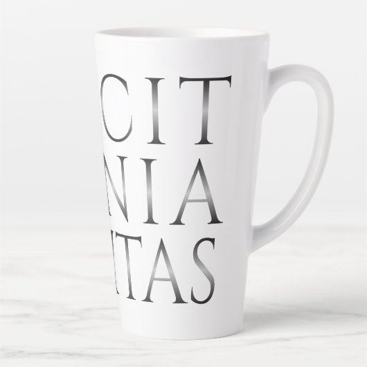 VINCIT OMNIA VERITAS - Licht Milchtasse (Rechts)