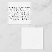 VINCIT OMNIA VERITAS - Licht Mitteilungskarte (Vorne/Hinten)