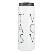 VINCIT OMNIA VERITAS - Licht Thermosbecher (Rückseite)