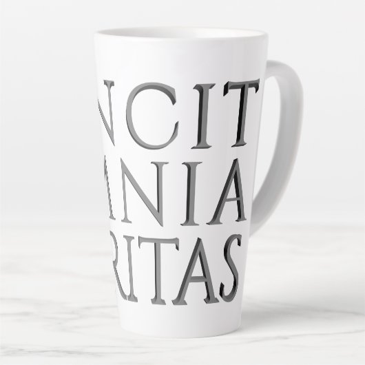 VINCIT OMNIA VERITAS - Light Latte Tasse (Rechte Ecke)