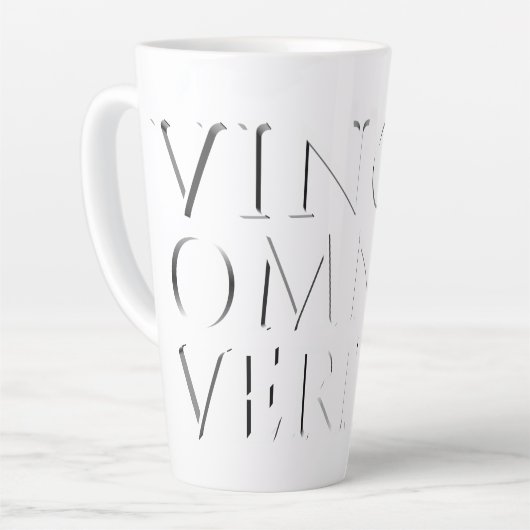 VINCIT OMNIA VERITAS - Light Latte Tasse (Linke Ecke)